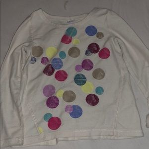 White polkadot shirt